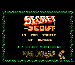 Secret Scout in the Temple of Demise (USA) (Beta) (Unl)